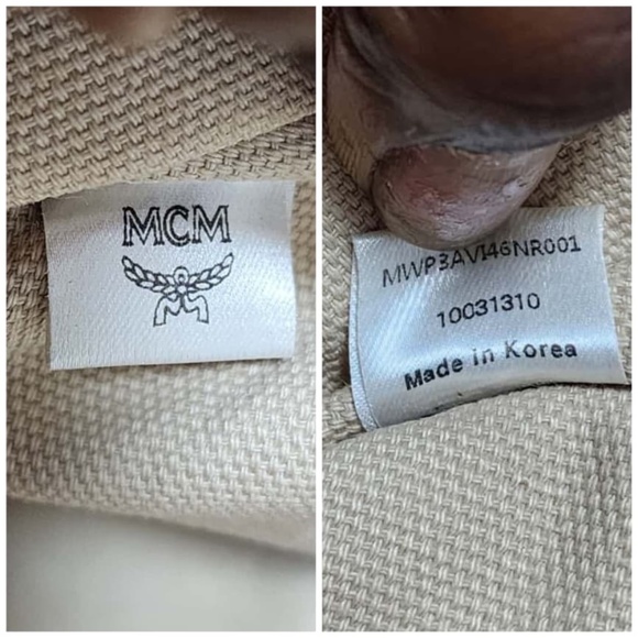 Authentic MCM Shopping Tote Bag Brown/Beige - Picture 7 of 12